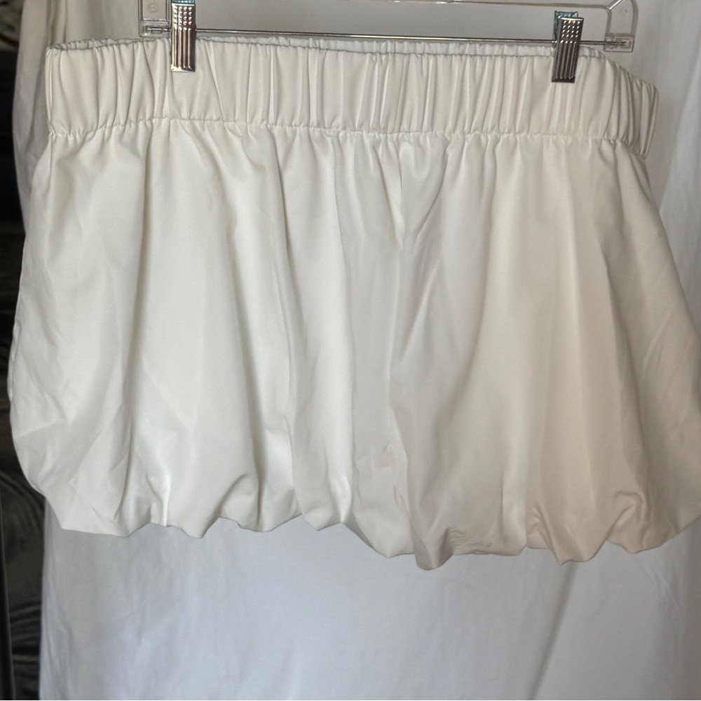 White Bubble Shorts